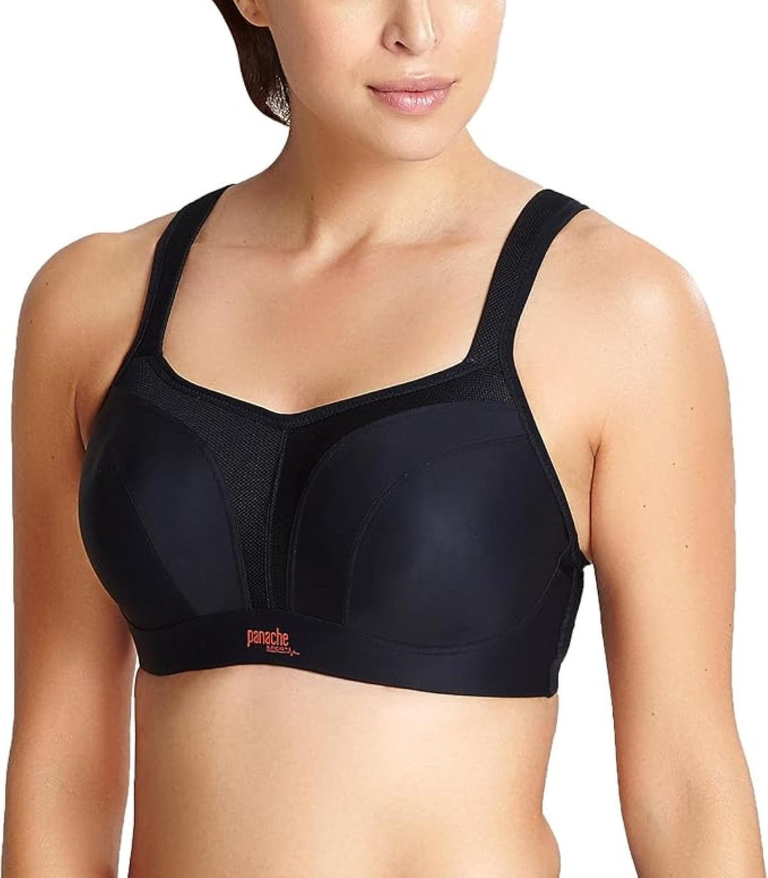 Panache Damen Sport-BH 36HH Schwarz, 36HH Schwarz