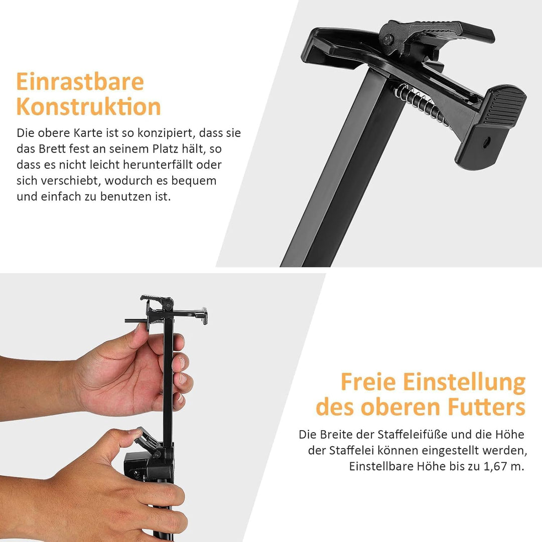 Aluminium Staffelei 50-167cm, Atelierstaffelei Verstellbare Standstaffelei Feldstaffelei, Mit Tasche