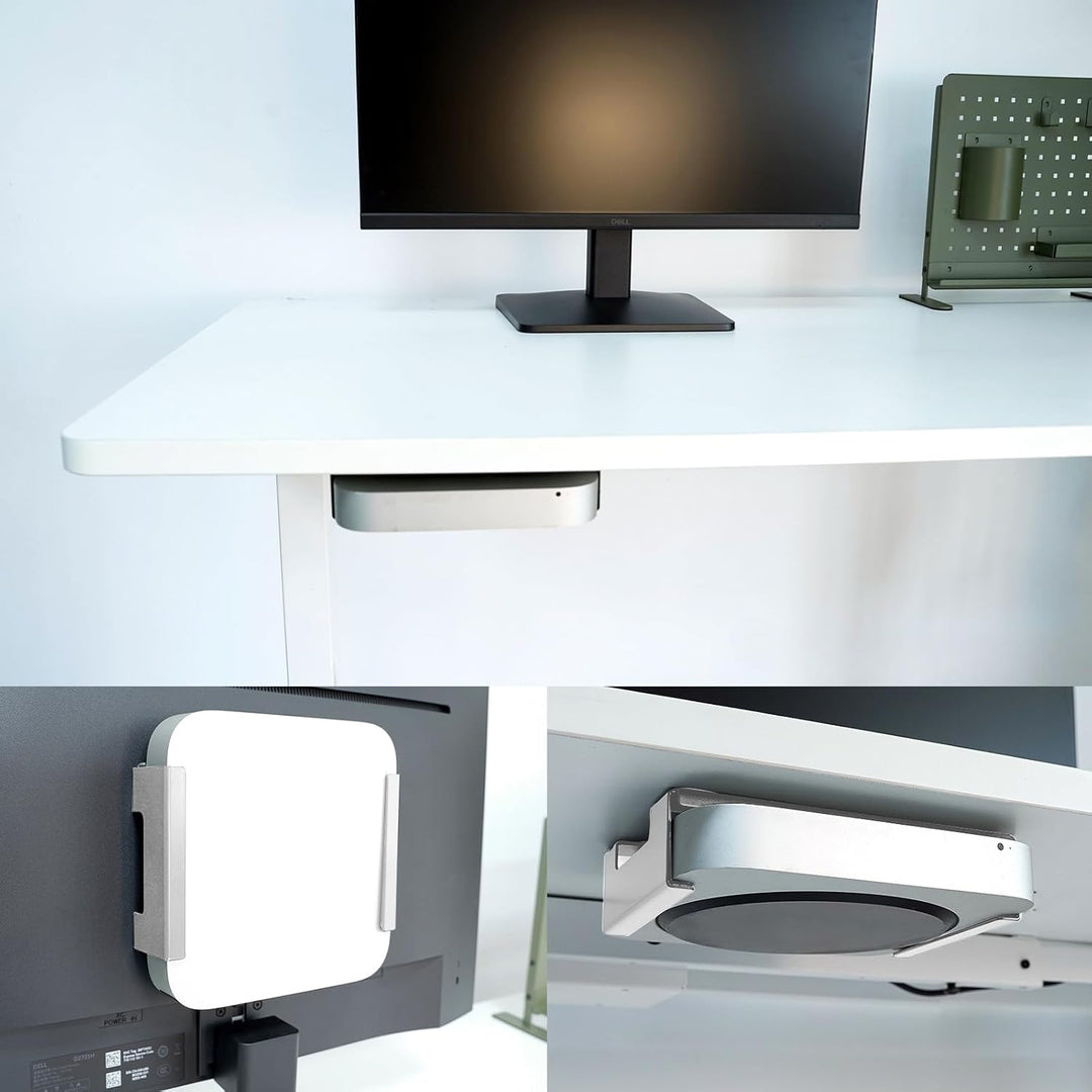 Mac Mini Halterung, VESA Halterung für Mac Mini M4 2024, Wandhalterung Untertisch Halterung aus Meta