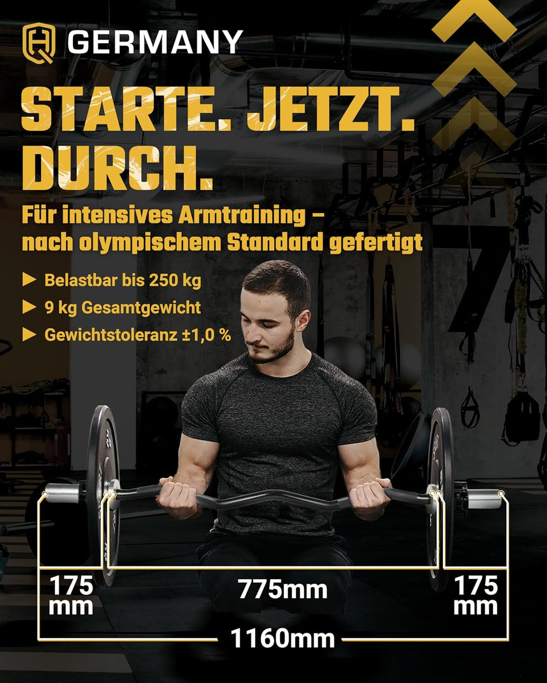 HQ Germany® SZ Stangen 50mm | 3 Varianten | Super-Curve/Performance/Training, Training