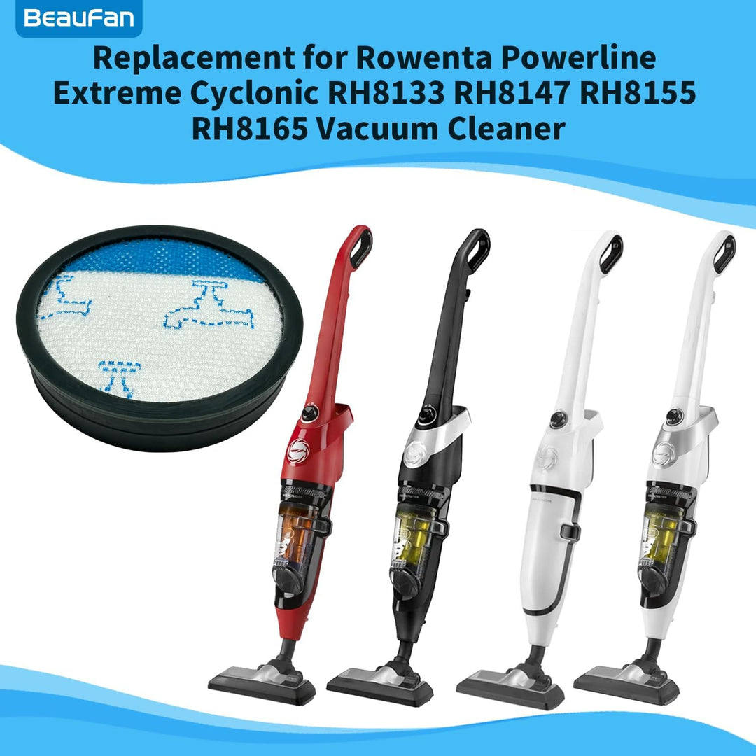 4er Pack Schaumstofffilter für Rowenta Powerline Extreme Cyclonic RH8133, RH8147, RH8155, RH8165