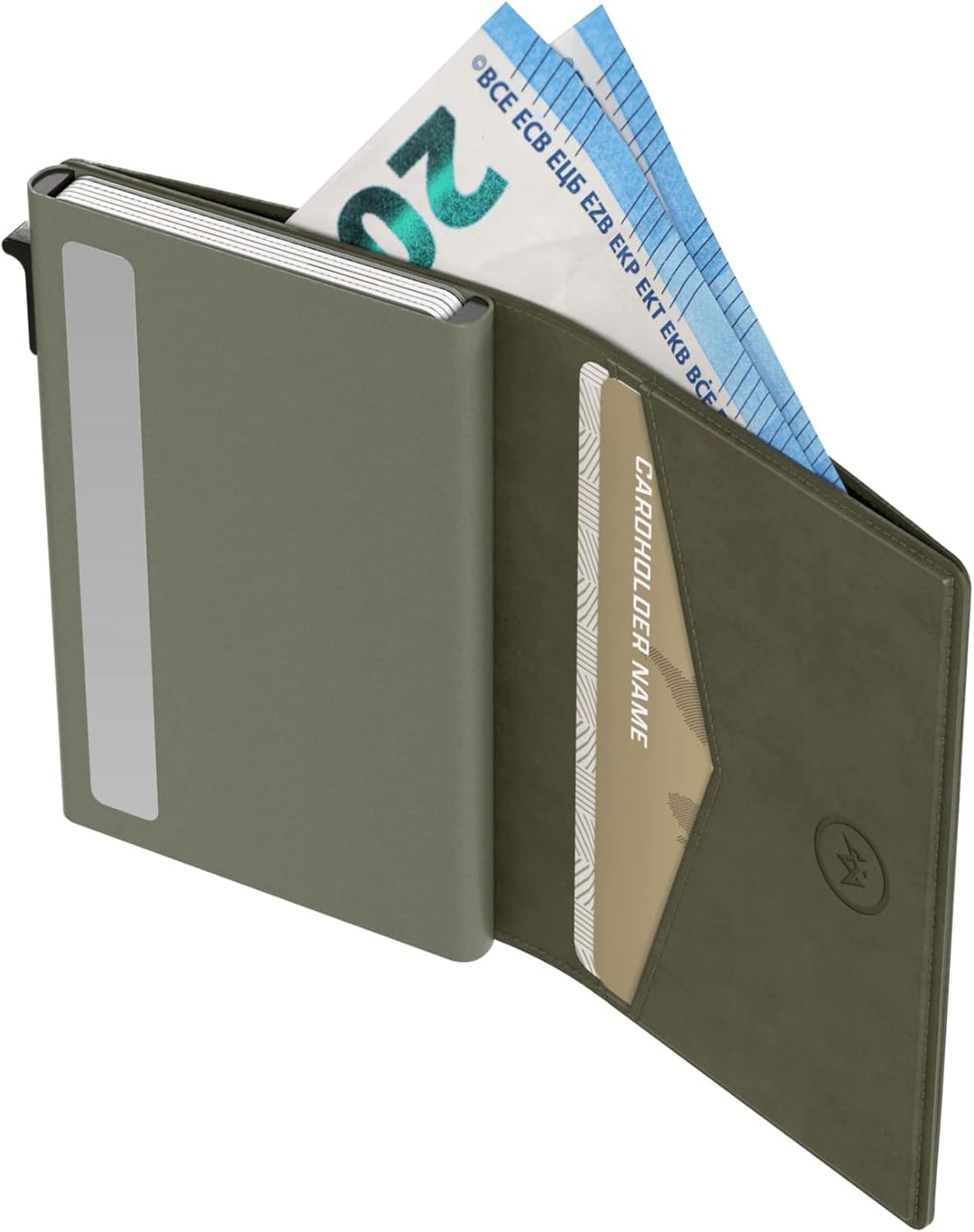 ProWallet Slim Deluxe - Slim Wallet mit RFID-Schutz 9,7 cm Schwarz, 9,7 cm Schwarz
