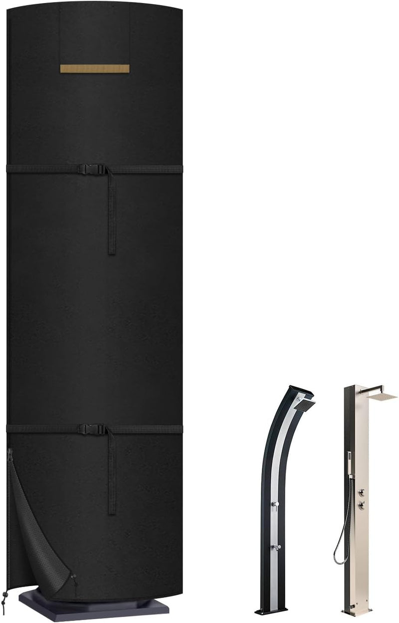 VANSHEIM Solardusche Abdeckung Winterfest Abdeckplane Dusche Garten Solarduschen Abdeckung für Garte