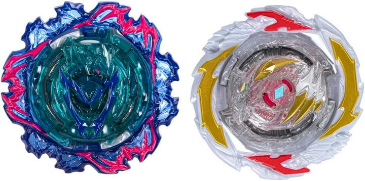 Beyblade Burst QuadStrike Gambit Dragon D8 und Ambush Achilles A8 Kreisel Doppelpack, Battle Kreisel