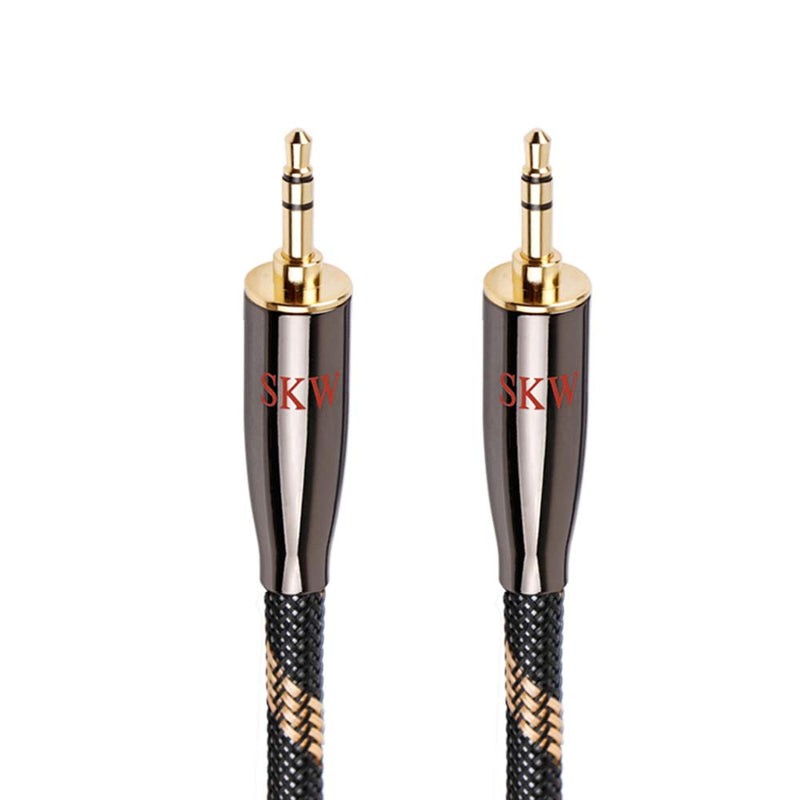 SKW Audiophiles AUX Kabel, 3.5mm Klinkenkabel mit 6mm Stereo Audiokabel für Subwoofer, Heimkino und