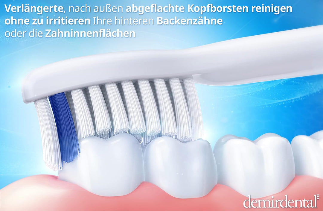 8er demirdental Ersatzbürsten passend für Philips Sonicare, Harte Aufsätze & Aufsteckbürsten, harte