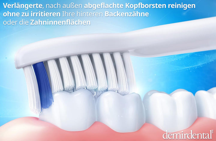 8er demirdental Ersatzbürsten passend für Philips Sonicare, Harte Aufsätze & Aufsteckbürsten, harte