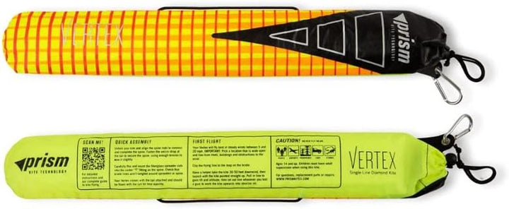 Prism Kite Technology Vertex High Flying Diamond Kite with 10' Long Triple Streamer Tail Infrarot, I