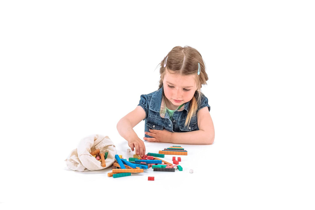 WISSNER® aktiv Lernen - 126 Farbige Rechenstäbe Cuisenaire - RE-Wood &amp; aktiv Lernen - 71 Bruchrechen