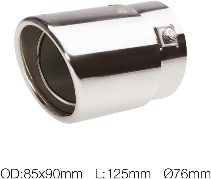 Simoni Racing TRX/09 Exhaust Tip Oval, INOX