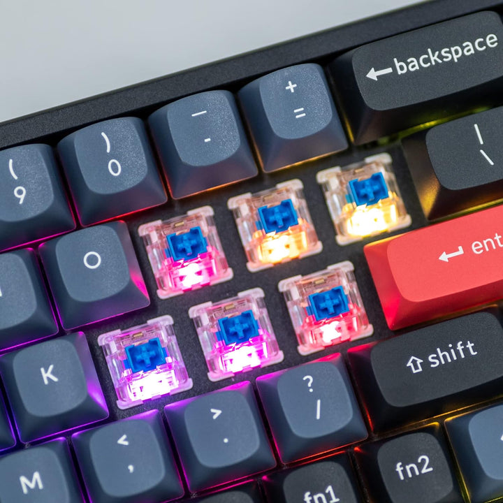 Keychron K6 Pro Wireless Custom Mechanical Keyboard, QMK programmierbares Makro, Hot-Swap-fähiger Ke