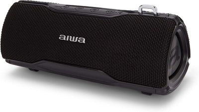 AIWA BST-500BK: Stereo-Bluetooth-Lautsprecher, TWS, tragbar, Schwarz, geeignet für Android oder iPho