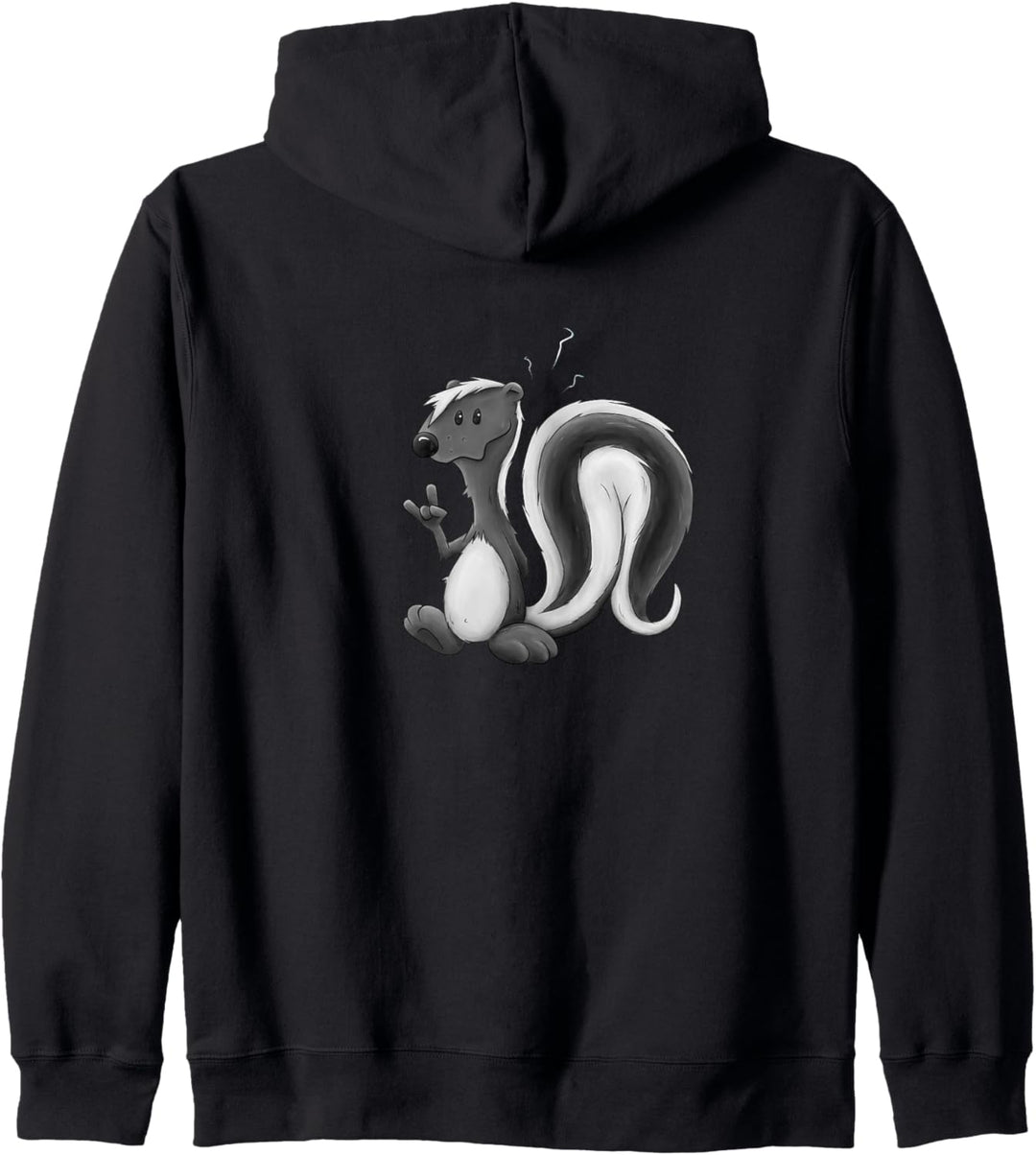Lustig stinkendes Skunk süsse Stinktier Illustration Kapuzenjacke