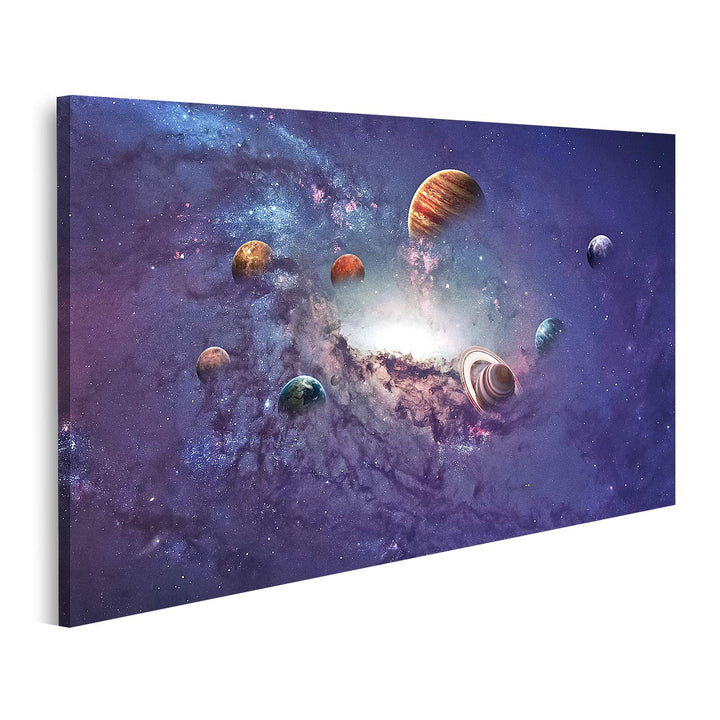 islandburner Bild auf Leinwand Planeten Und Sterne Bilder Wandbilder Poster Leinwand 100x57cm, Leinw