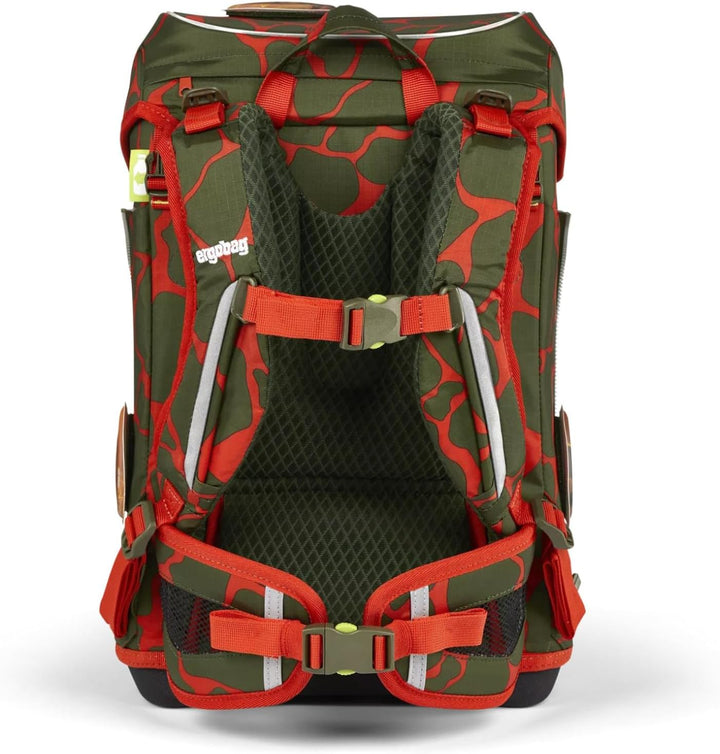 ergobag cubo light Set ergonomischer Schulrucksack, extra leicht, Set 6-teilig inkl. Seitentaschen,