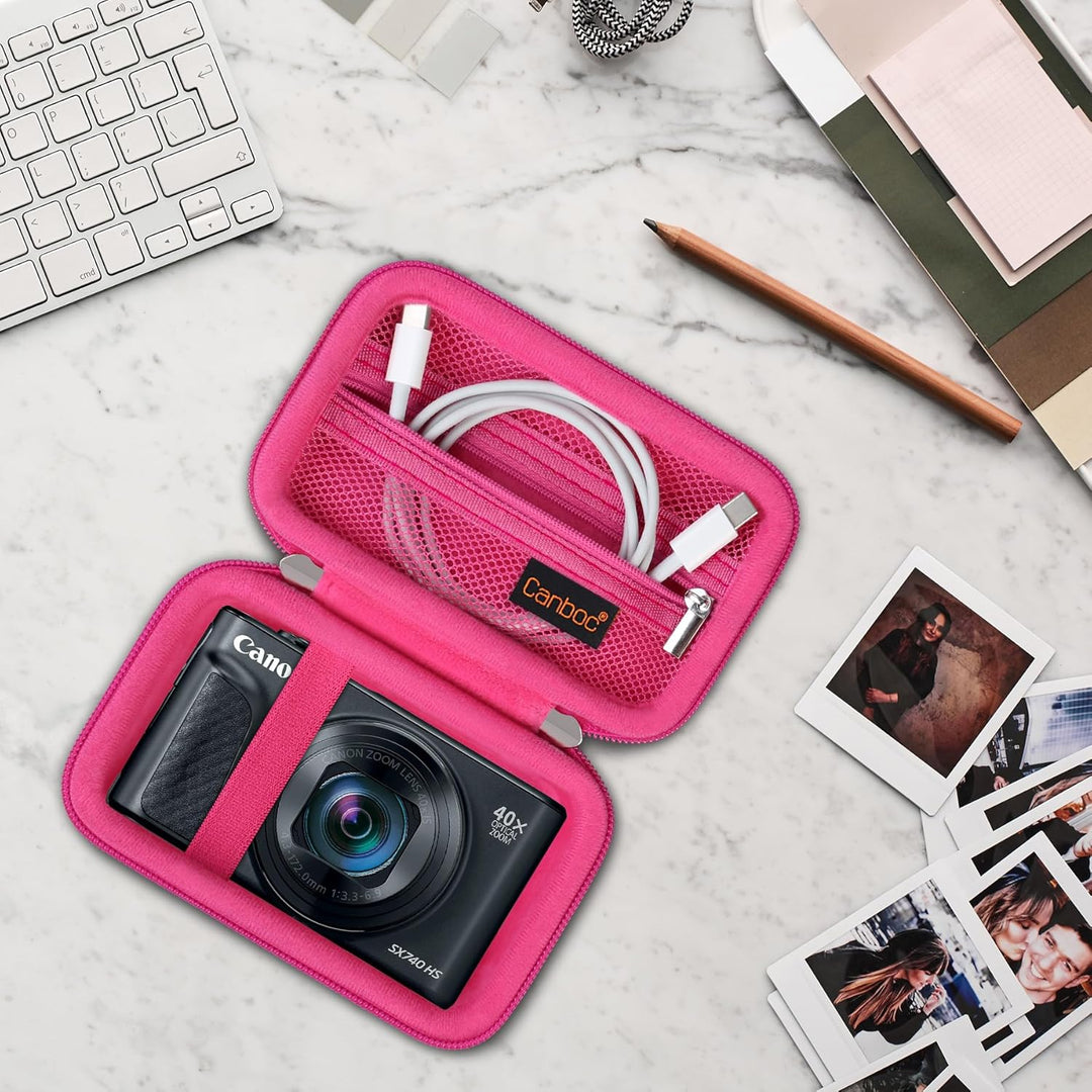 Canboc Tragetasche für Canon PowerShot SX740 SX730 SX720 SX620 G7X Digitalkamera, Point and Shoot Vl