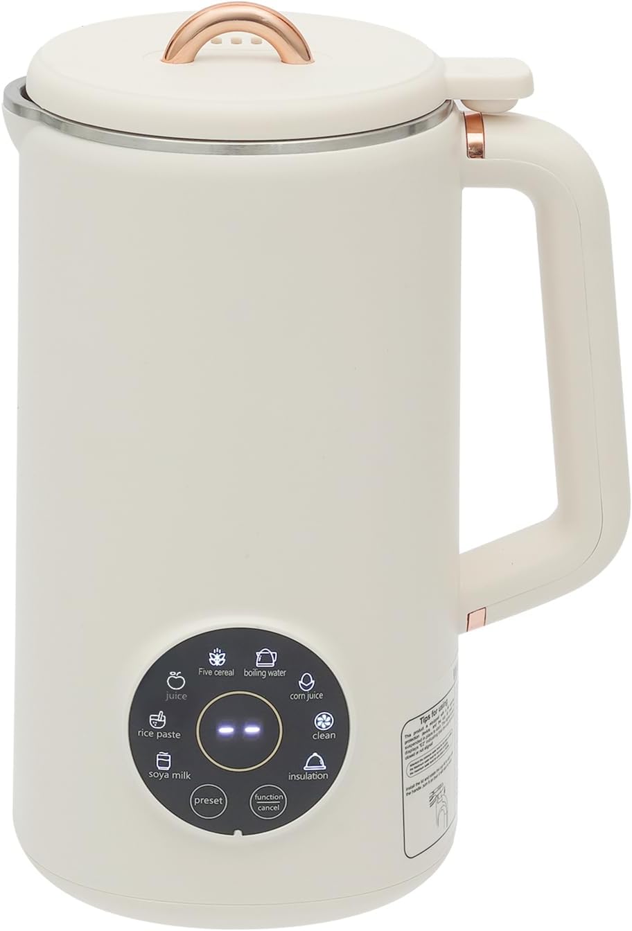 Sojamilch Maschine & Nussmilchmaschine, 1000ml Pflanzenmilchbereiter Nussmilchbereiter Selbstreinige