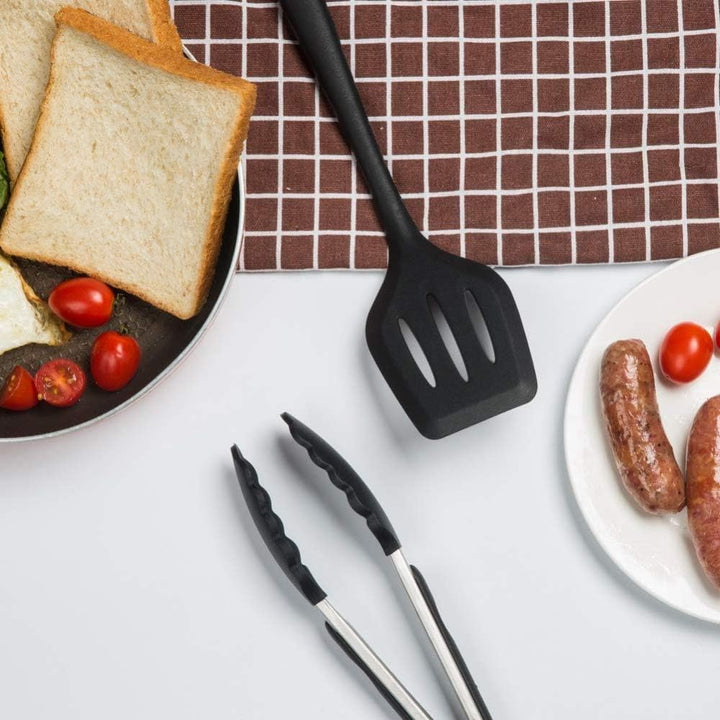 10 Stück Silikon Küchenhelfer Set Küchen Backen Set Hitzebeständigkeit bis zu 230°C für Jede Küche (