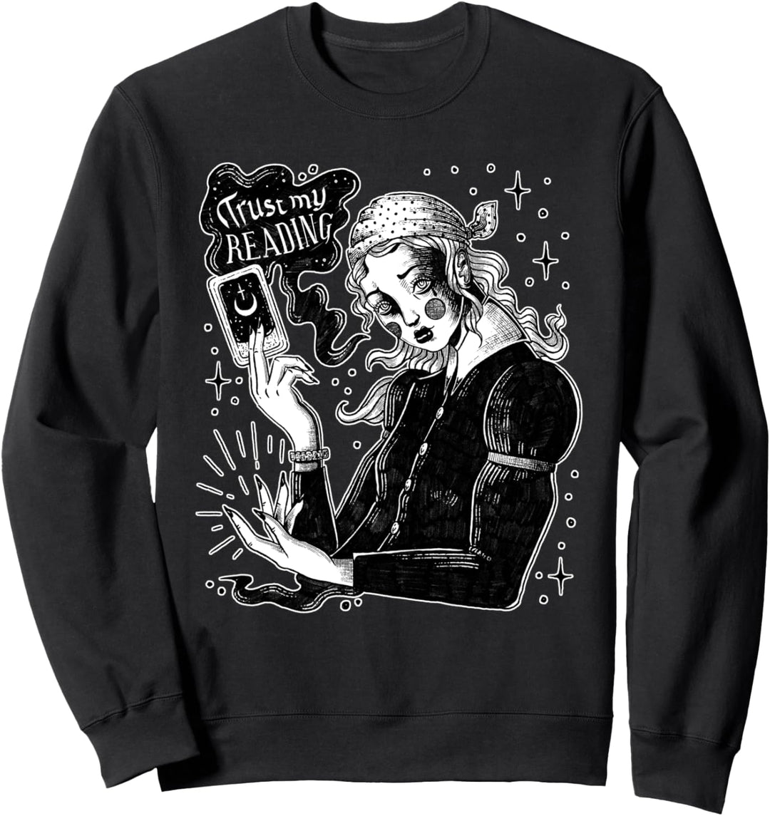 Trust My Reading The Tarot-Kartenleser Hexe Magie Sweatshirt