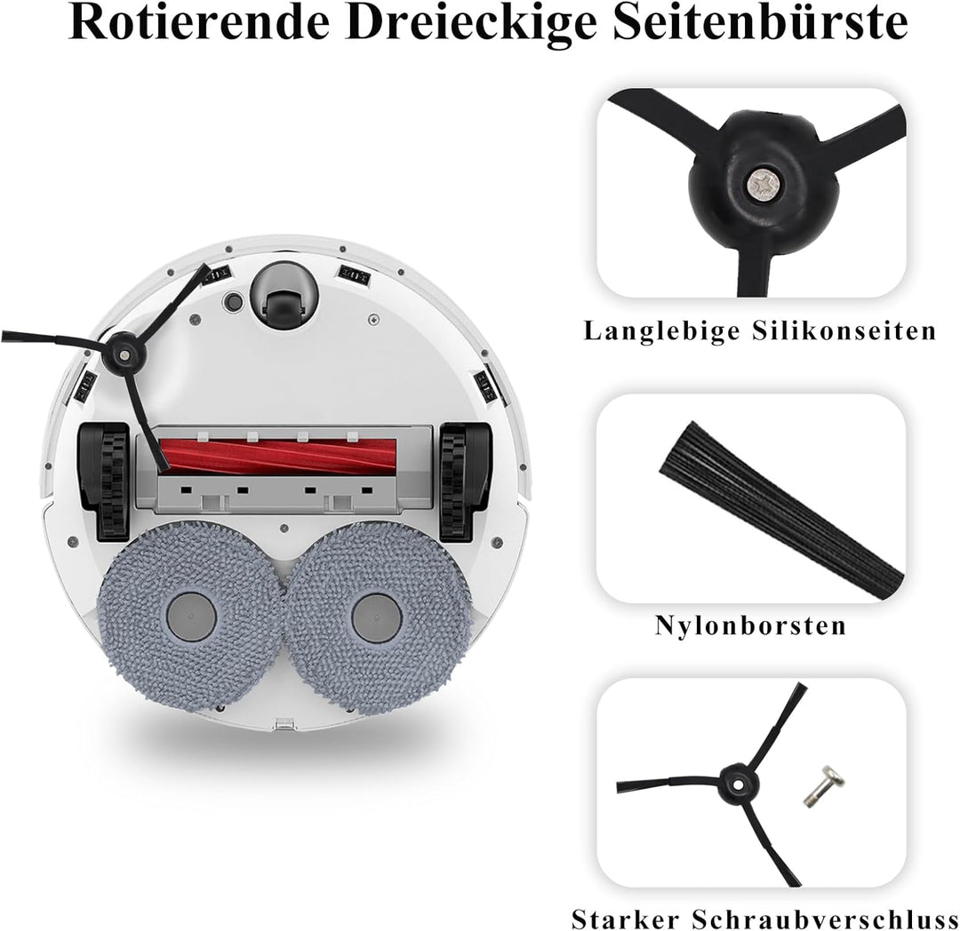 Zubehör Ersatzteil für Roborock Qrevo S/Qrevo Pro/Qrevo MaxV Staubsauger, Zubehörset mit 1 Hauptbürs