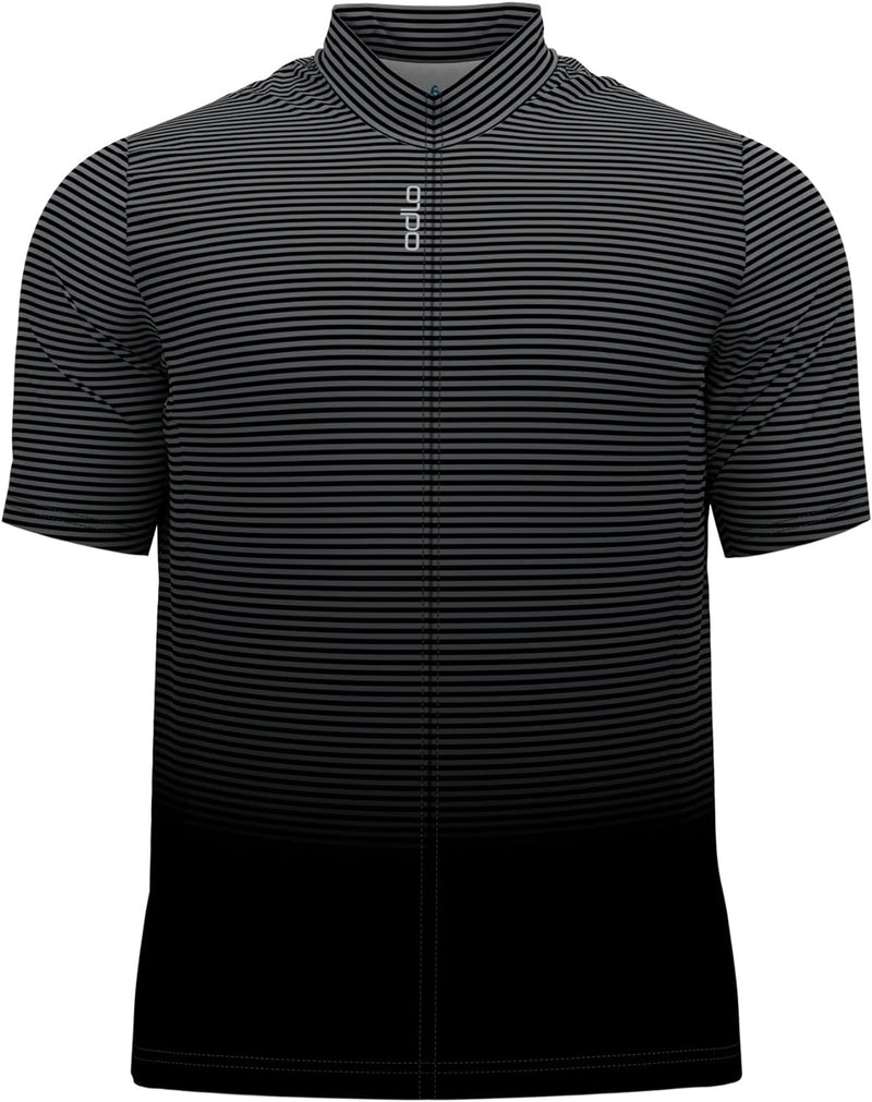 Odlo Herren Radtrikot mit Reissverschluss ESSENTIALS S Odlo Graphite Grey - Black, S Odlo Graphite G