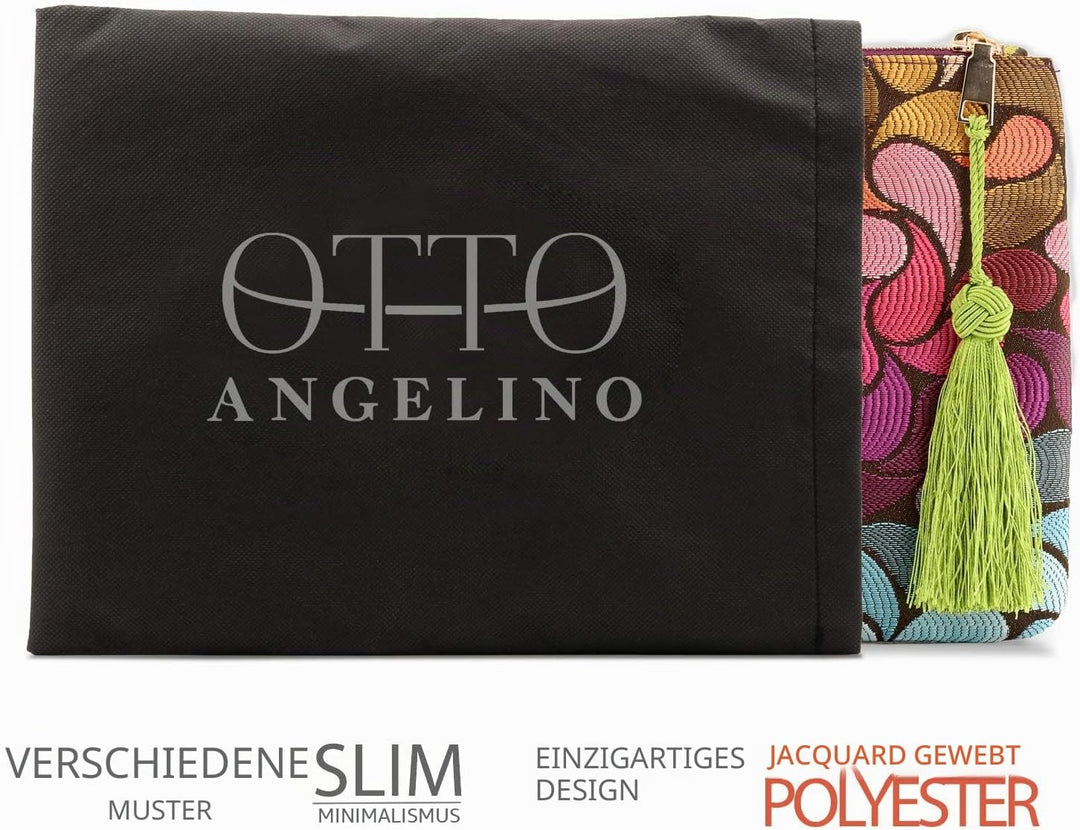 Otto Angelino Designer Frauen Bohemian Mode Clutch Geldbörse Mehrere Fächer Geld Karten Smartphone U
