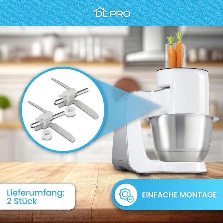 DL-pro 2 x Mitnehmer 155mm für Bosch 630760 00630760 MUM5 MUMS MUMV MUZ5 HomeProfessional VeggieLove