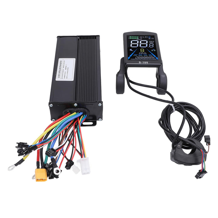 BuyWeek Elektrofahrrad Brushless Motor Controller Kit, 36V 48V 1500W 2000W 40A 3 Modus Sinuswelle Co