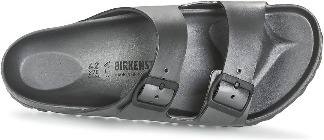 BIRKENSTOCK Herren Arizona Geöltes Leder Weit Pantoletten 42 EU Grau, 42 EU Grau