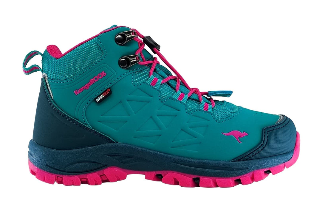 KangaROOS Mädchen K-xt para Mid RTX Wanderschuh 28 EU Dk Ocean Daisy Pink, 28 EU Dk Ocean Daisy Pink