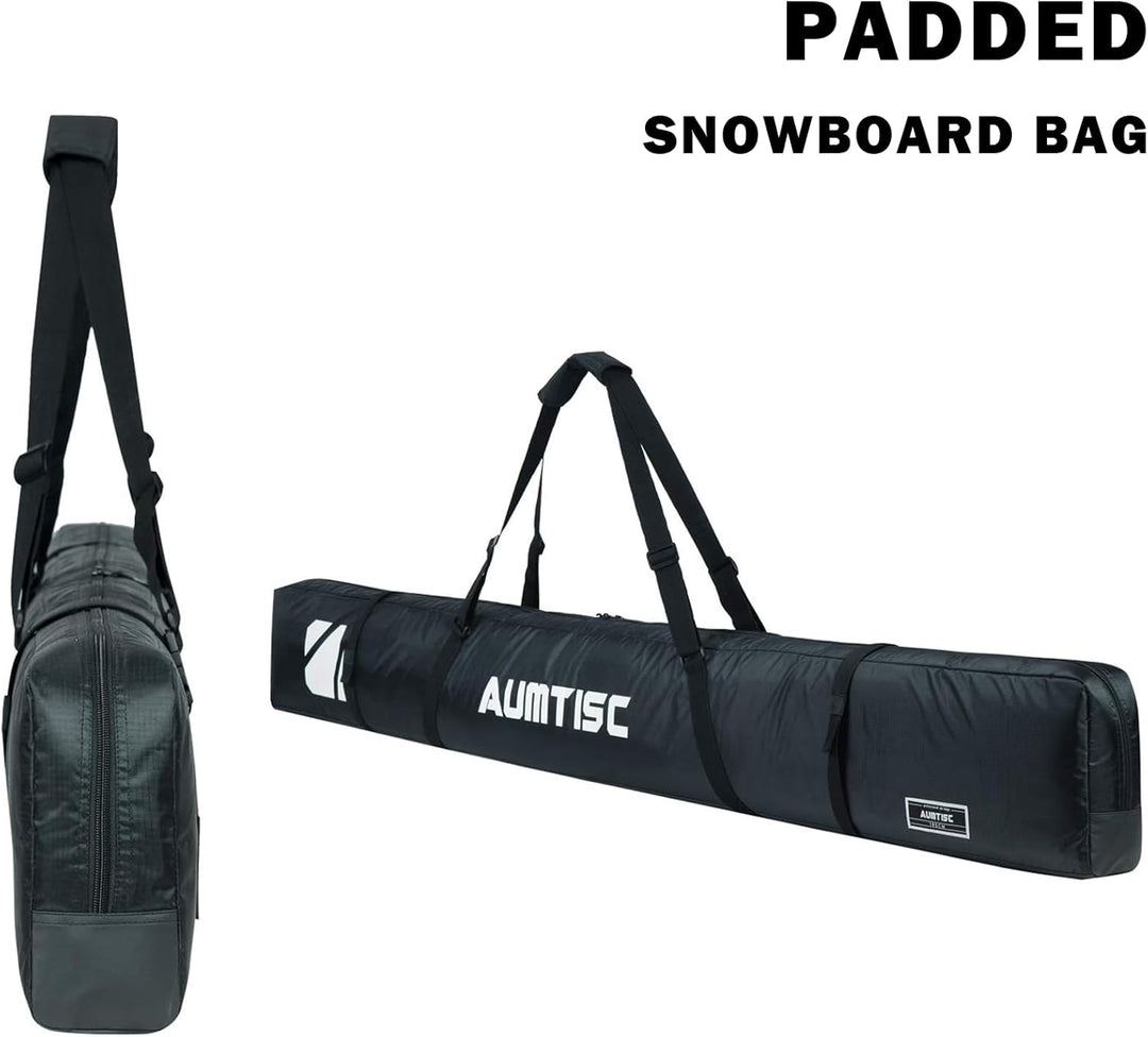 AUMTISC Skitasche Skisack Gepolstert Snowboardtasche Zum Transport Von Skiausrüstungstasche Mit vers