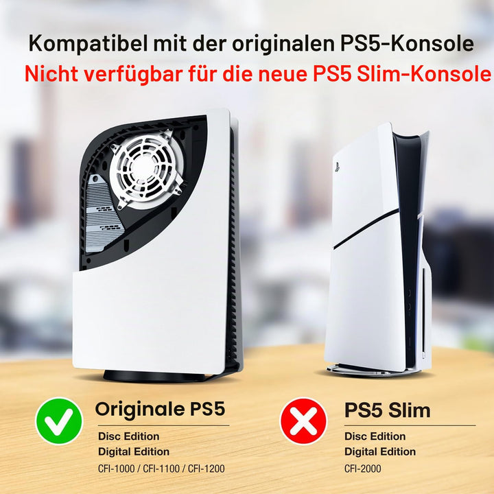 GRAUGEAR M.2 SSD PS5 Konsole Heatpipe Heatsink [PS5 SSD Kühler] NVMe SSD M.2 Kühlkörper für PS5 I kü