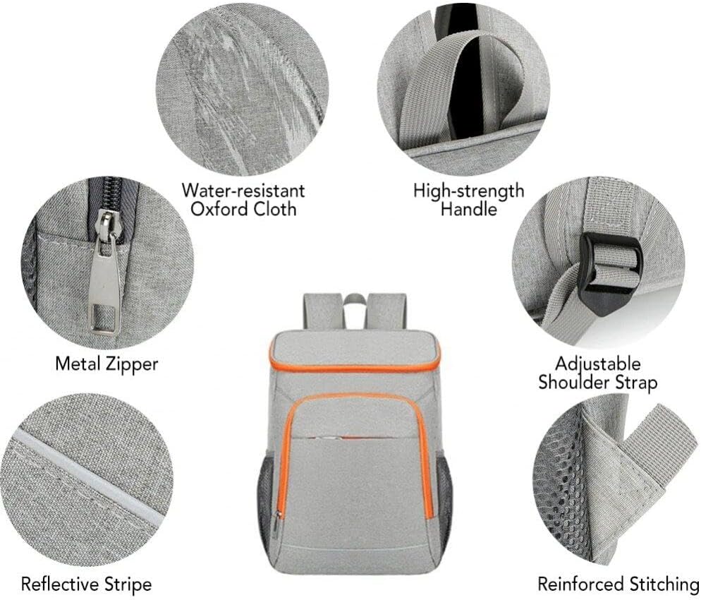 Kühltasche, Wasserdicht, Auslaufsicher, Picknick-rucksack, Grosse Isolierte Lunchtasche, Kühlrucksac