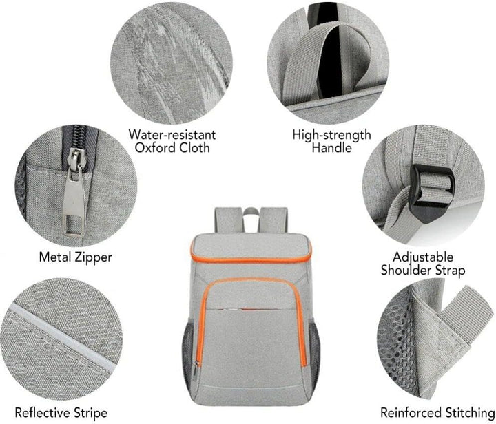 Kühltasche, Wasserdicht, Auslaufsicher, Picknick-rucksack, Grosse Isolierte Lunchtasche, Kühlrucksac