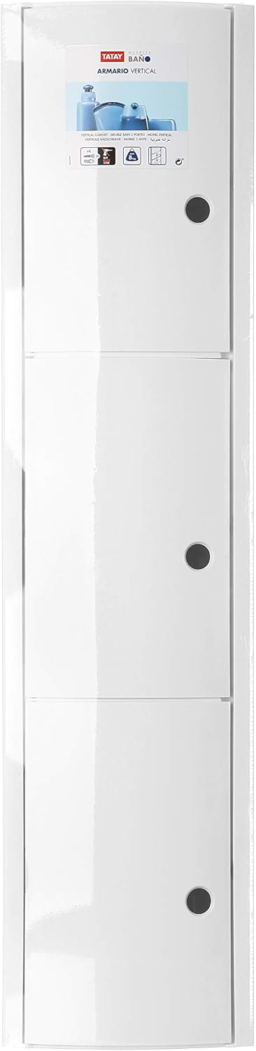 TATAY Watch, Kunststoff, Weiss, 22 x 10 x 90,5 cm, 4480002 Vertikal, Vertikal