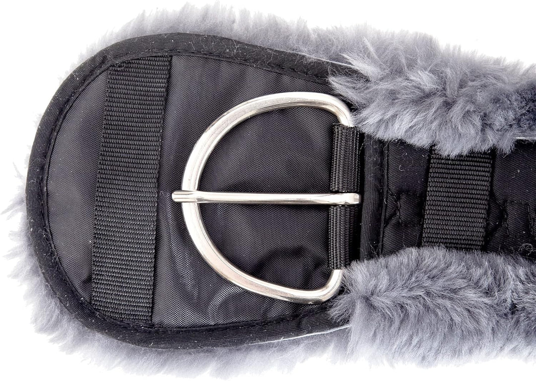 Merauno® Lammwolle Western Konturgurt Sattelgurt, aus Qualitäts Merino Lammwolle, Spezielle Anatomis
