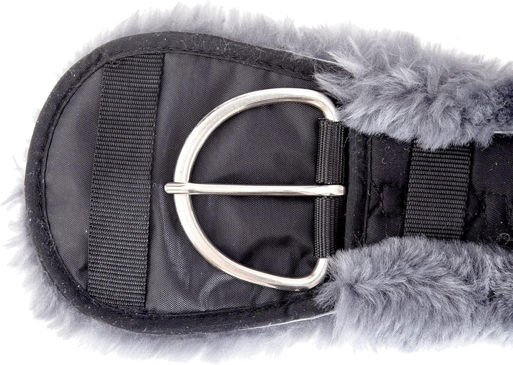 Merauno® Lammwolle Western Konturgurt Sattelgurt, aus Qualitäts Merino Lammwolle, Spezielle Anatomis