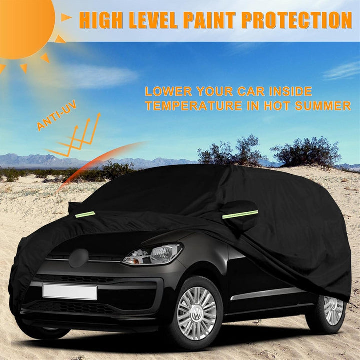 Autoabdeckung Wasserdicht Kompatibel mit VW UP 2011-2024, Atmungsaktiv Vollgarage Autoplane für Rege