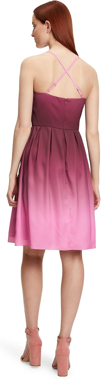Vera Mont Damen Kleid 38 Pink/Dunkelrot, 38 Pink/Dunkelrot