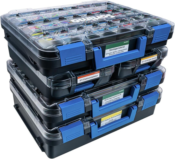 1x Schraubenkoffer leer | Sortimo T-BOXX 320 anthrazit | Sortimentskasten Kunststoff gross | Ideale