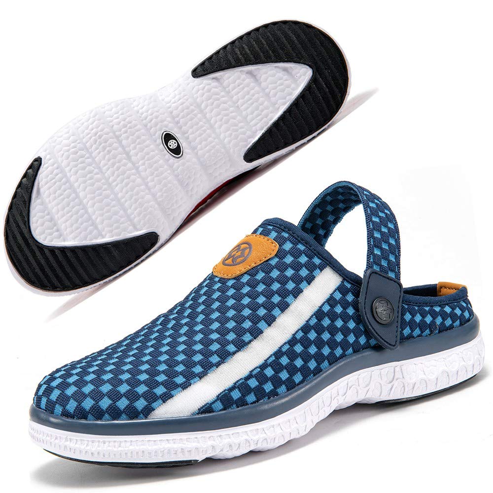 Unisex Clogs Hausschuhe Atmungsaktiv Mesh Pantoletten Sommer Beach Freizeit Schuhe rutschfest Weiche