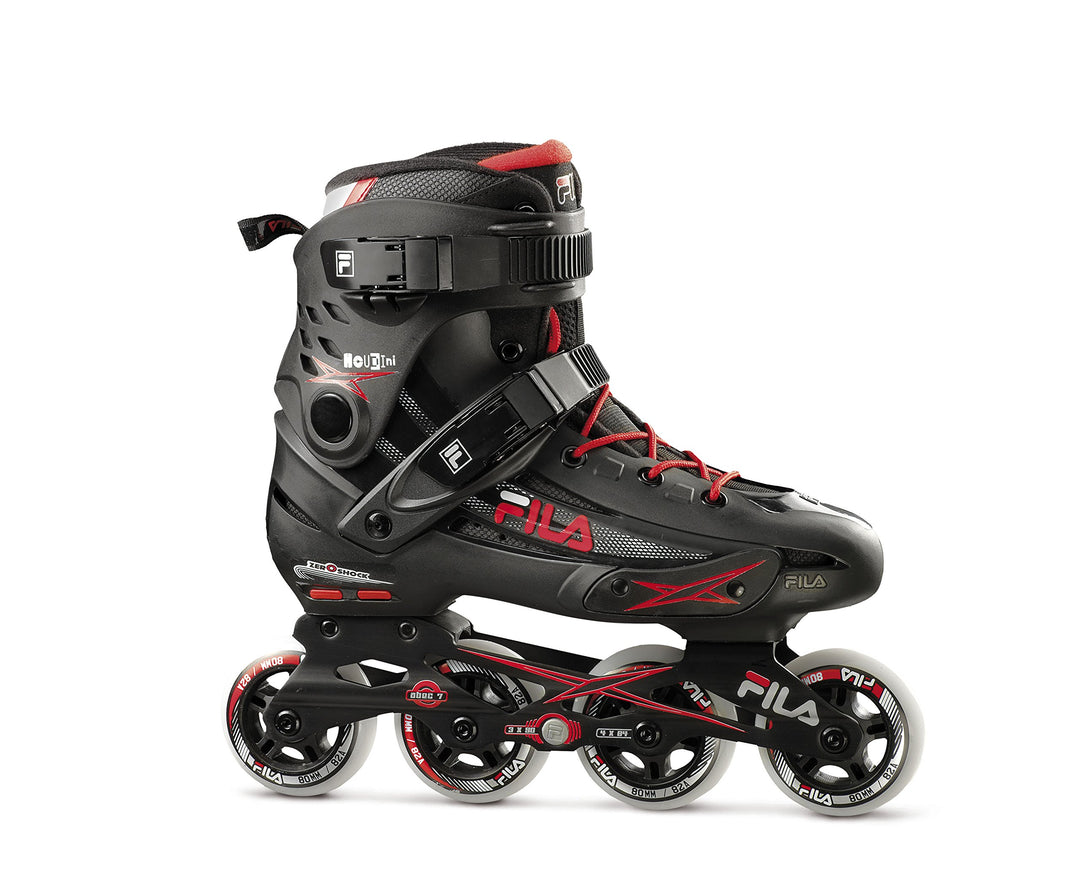 Fila Houdini, Herren-Inlineskates 5 UK schwarz/Rot, 5 UK schwarz/Rot