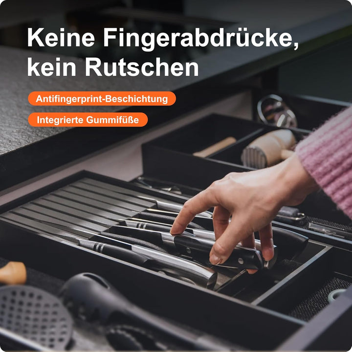 Blum AMBIA-LINE Messerhalter | Schubladen-Organizer & Küchenhelfer zur sicheren Aufbewahrung von bis