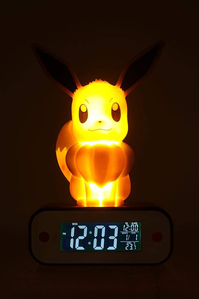 TEKNOFUN 811370 Pokémon Evoli LED Lampe Wecker