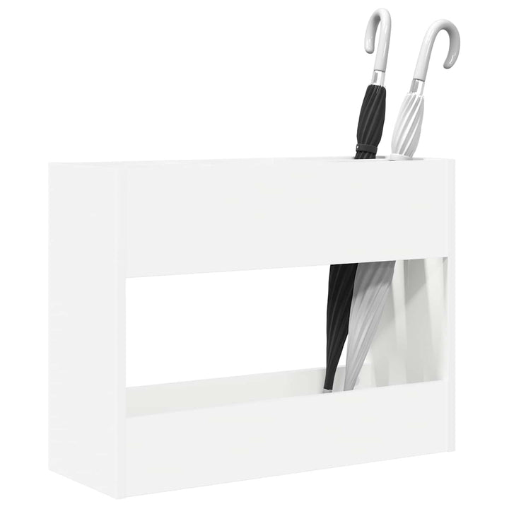 vidaXL Sonnenschirmhalter Weiss 65 x 24 x 50 cm Holzwerkstoff, Flur-Aufbewahrung, rechteckiger Regen