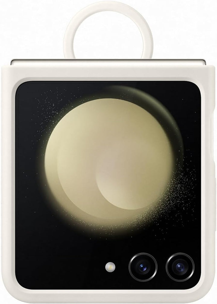 Samsung Silicone Case with Ring EF-PF731 für das Galaxy Z Flip5, Creme