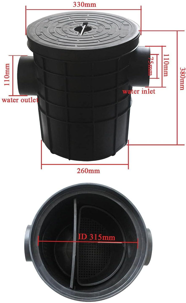 oomvarmer Fettabscheider küche HDPE ölabscheider abwasser untergrund fetttrennkanne für sossen öltre