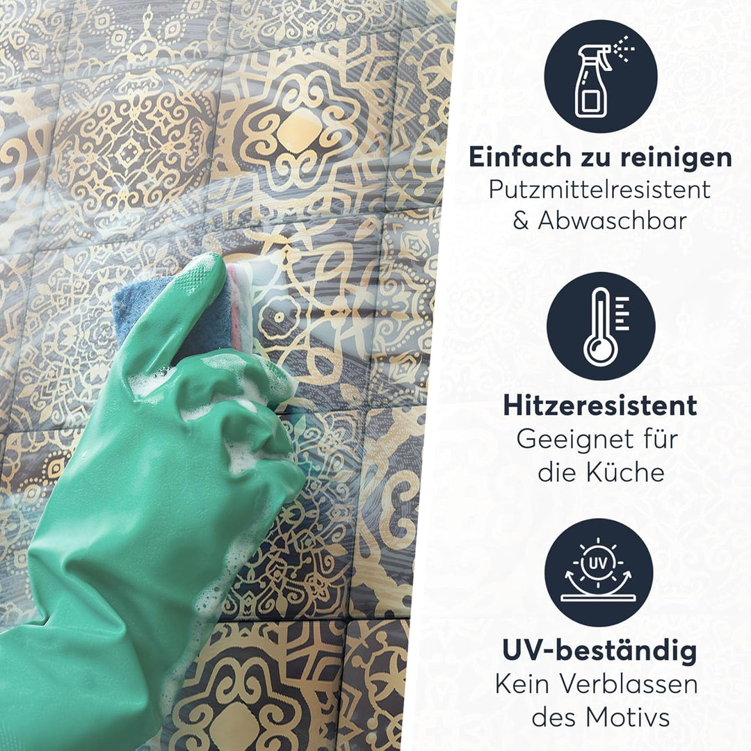 CREATISTO Mosaik Klebefliesen Stickerfliesen Fliesenfolie - Aufkleber Folie für Fliesen I Stickerfli