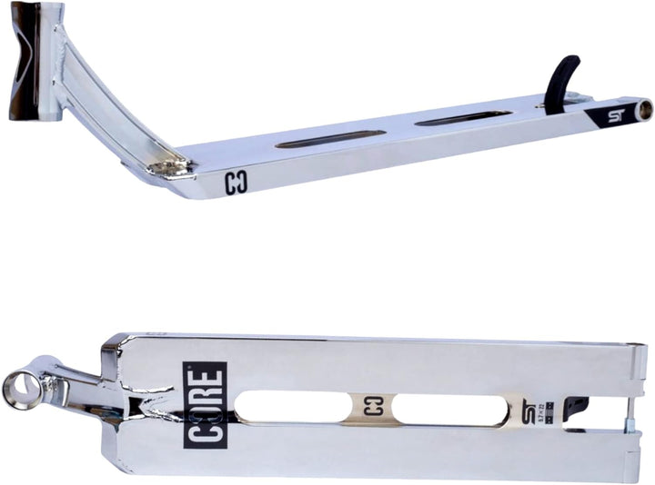 Fantic26 CORE Stunt-Scooter Street Deck 14,5cm x 56cm 110mm,120mm Sticker Chrome, Chrome
