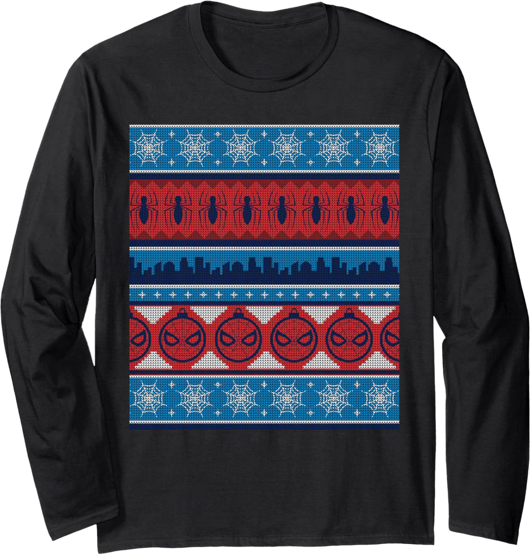 Marvel Spider-Man Ugly Sweater Holiday Langarmshirt